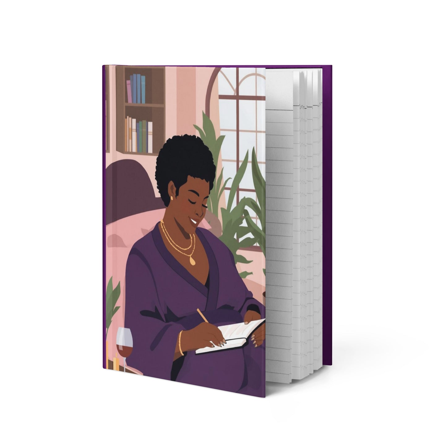 Lined Hardcover Notebook - Release & Reflect (Matte)