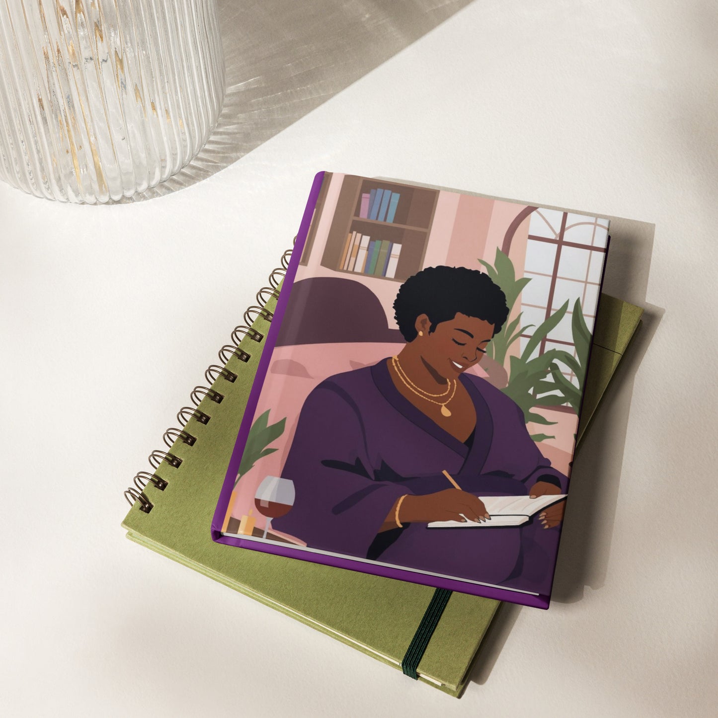 Lined Hardcover Notebook - Release & Reflect (Matte)